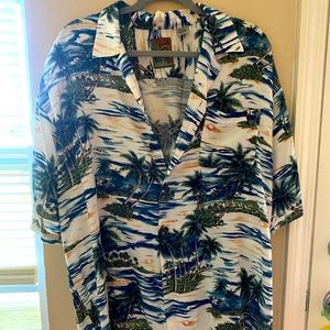 Vintage Pineapple Connection Mens XL Hawaii Shirt White Tropical Islands